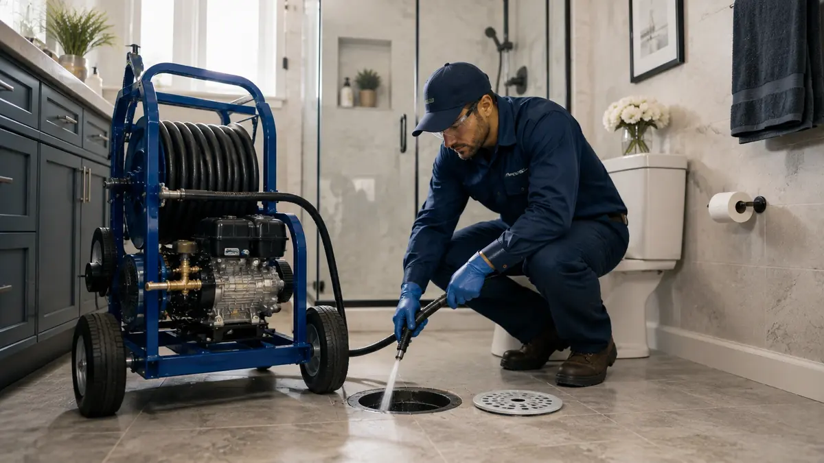 Bathroom Drain Hydro Jetting in Wofford Heights