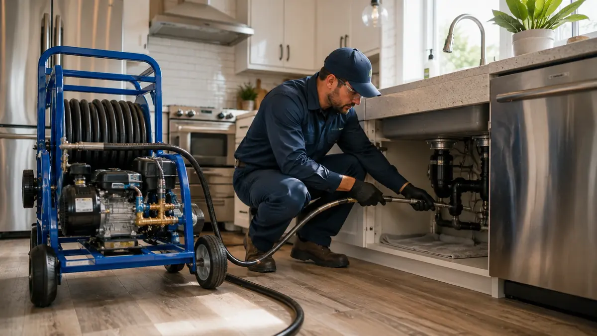Kitchen Drain Hydro Jetting in Wofford Heights