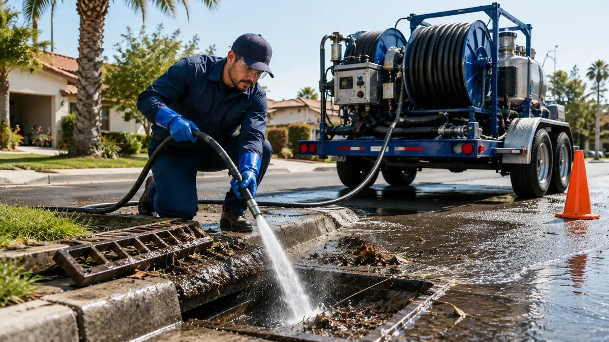 Storm Drain Hydro Jet Cleaning in Wofford Heights