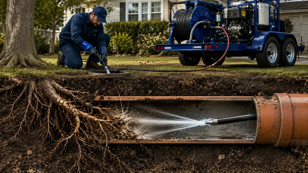Tree Root Removal with Hydro Jetting in Wofford Heights